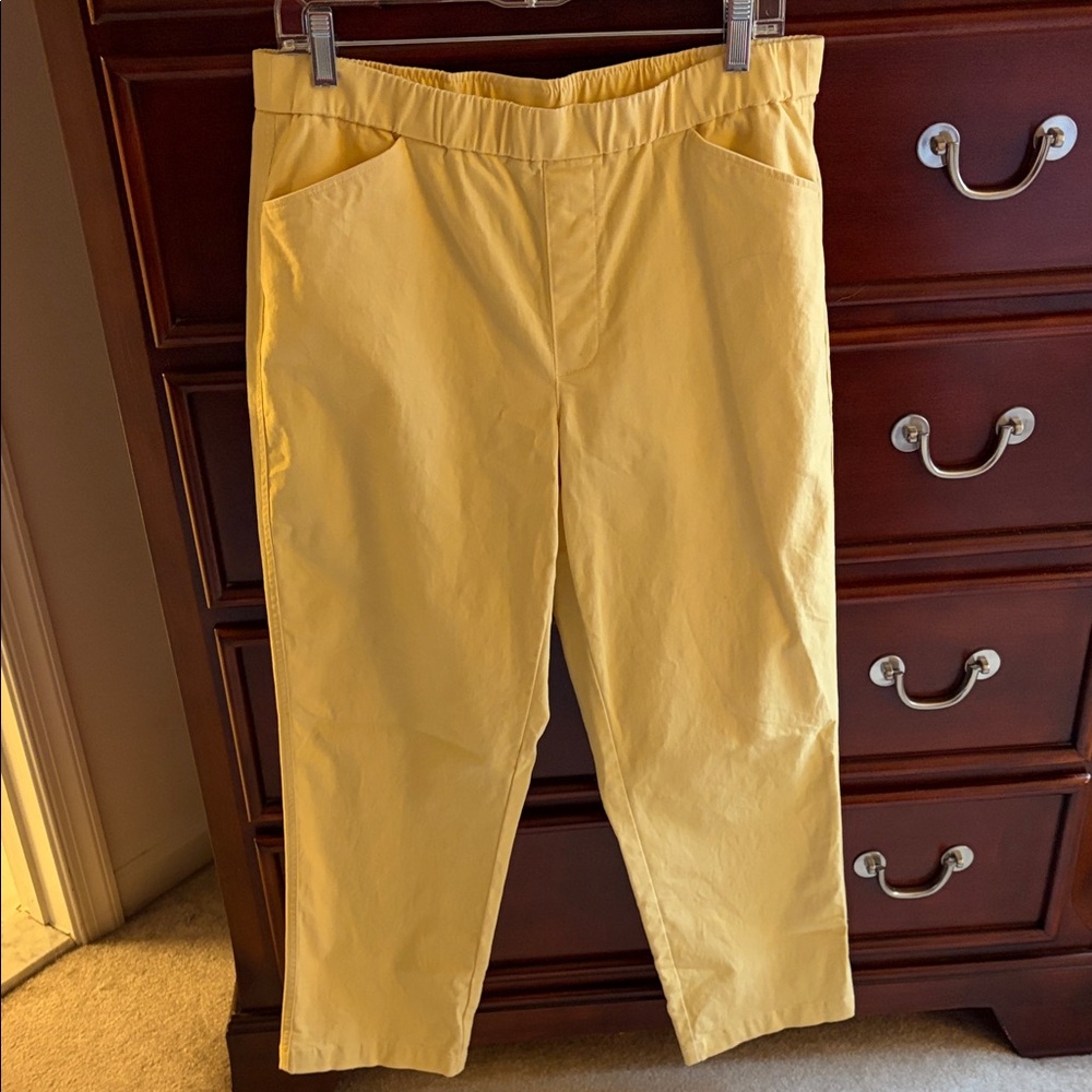 Lands' End Women's Straight Leg Cropped Pants